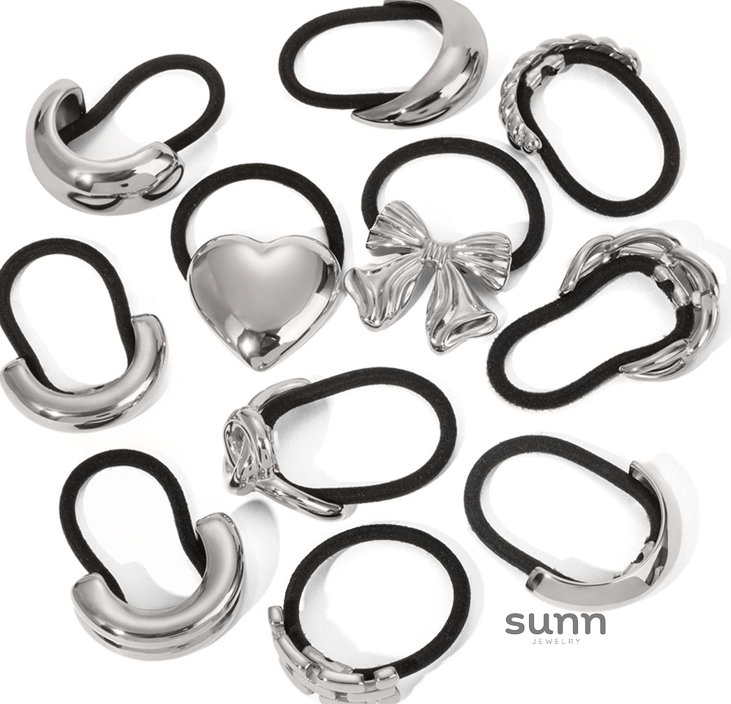 Danely Sleek Metal Hair Ties [FZ8CFFVX]