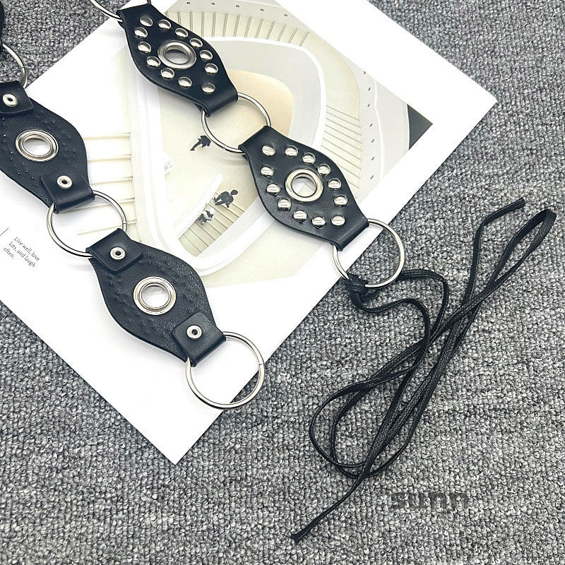 Dani Wide Metal Eyelet Belt