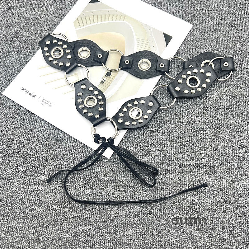 Dani Wide Metal Eyelet Belt