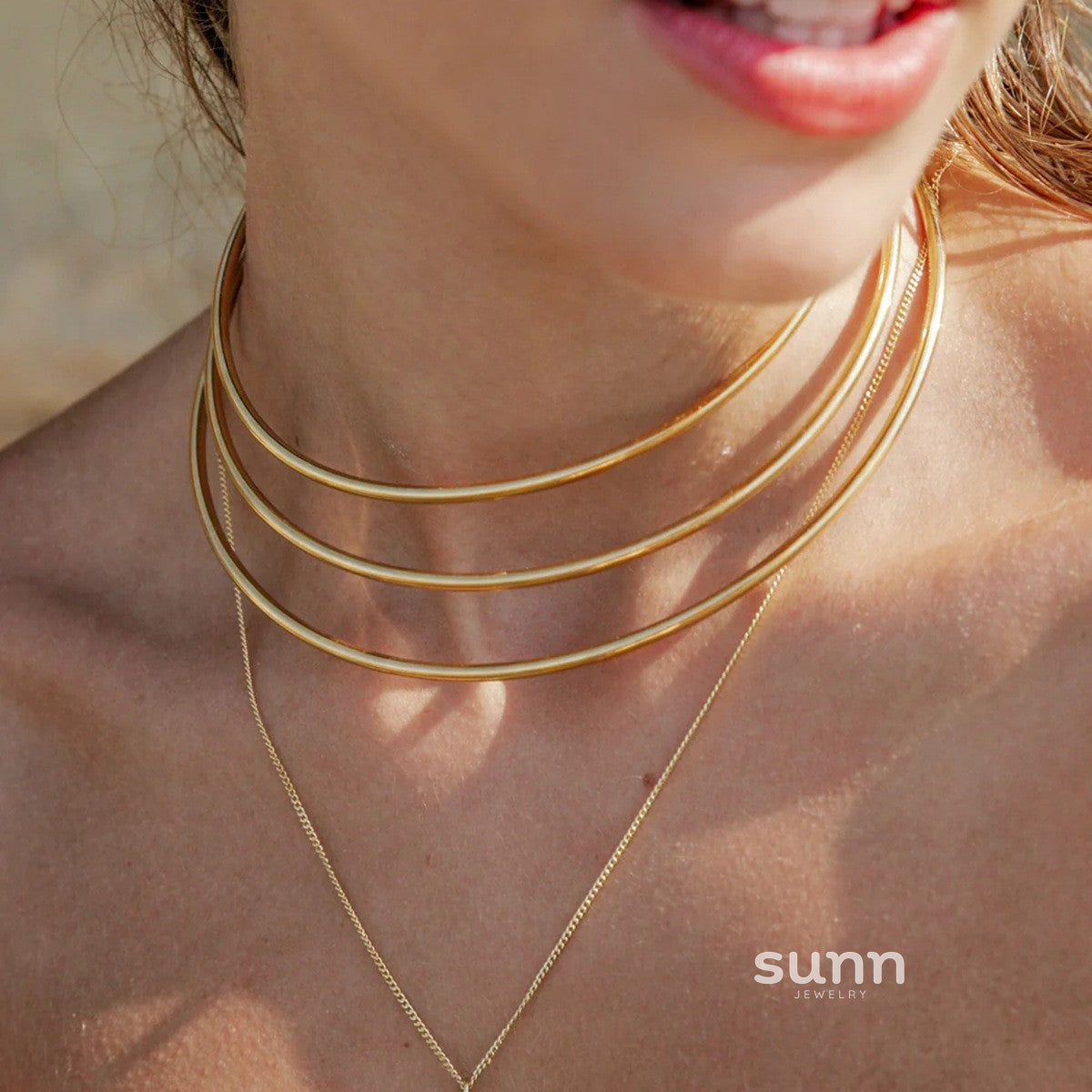 Dania Layered Sun Necklace [9QJVEYNV]
