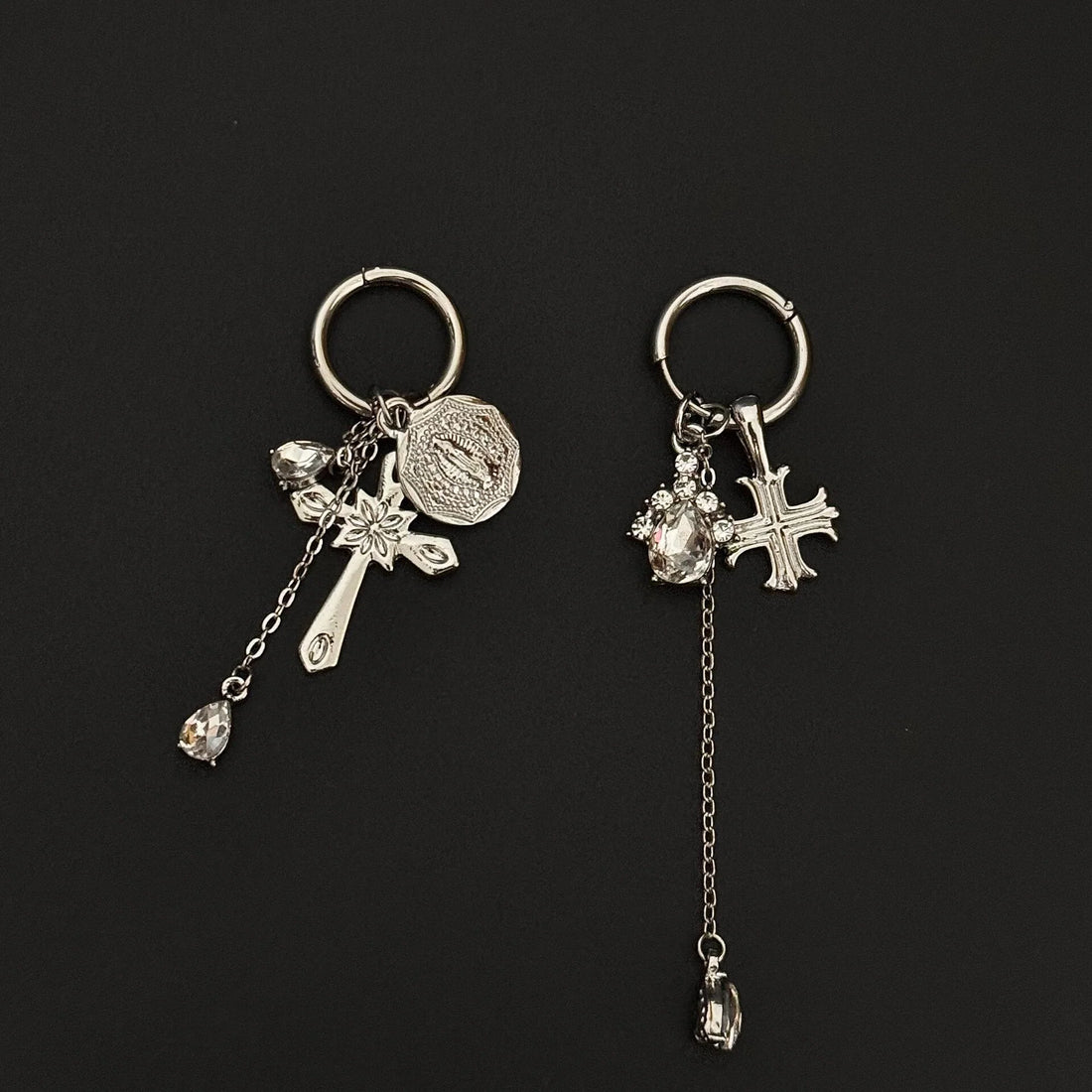 Danica Star Cross Stud Earrings