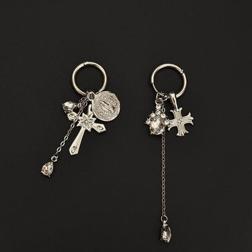 Danica Star Cross Stud Earrings