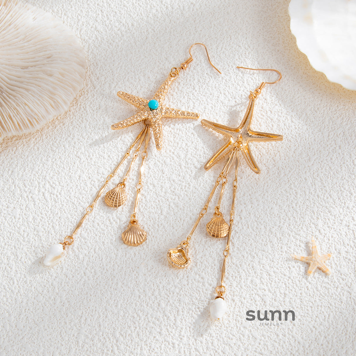 Danielle Ocean Pearl Dangle Earrings [SFTM07S0]