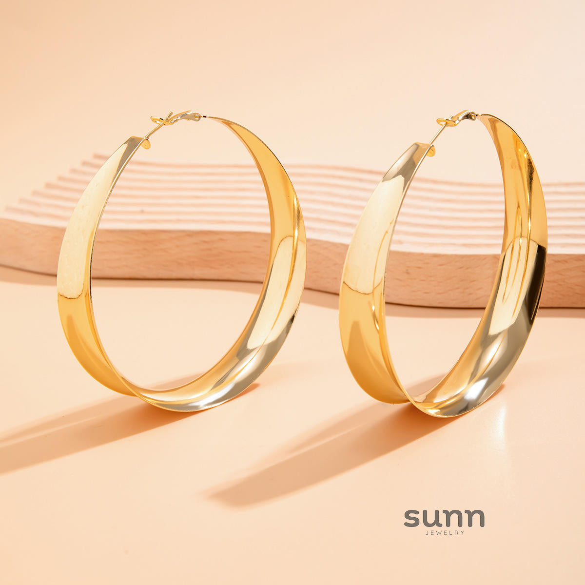 Danielle Shiny Geometric Hoops [3EUIWTRV]