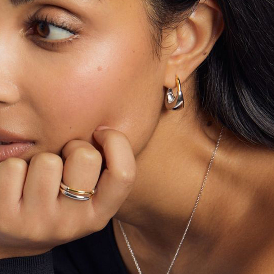 Danni Modern Geometric Hoops [4KKVDXMS]