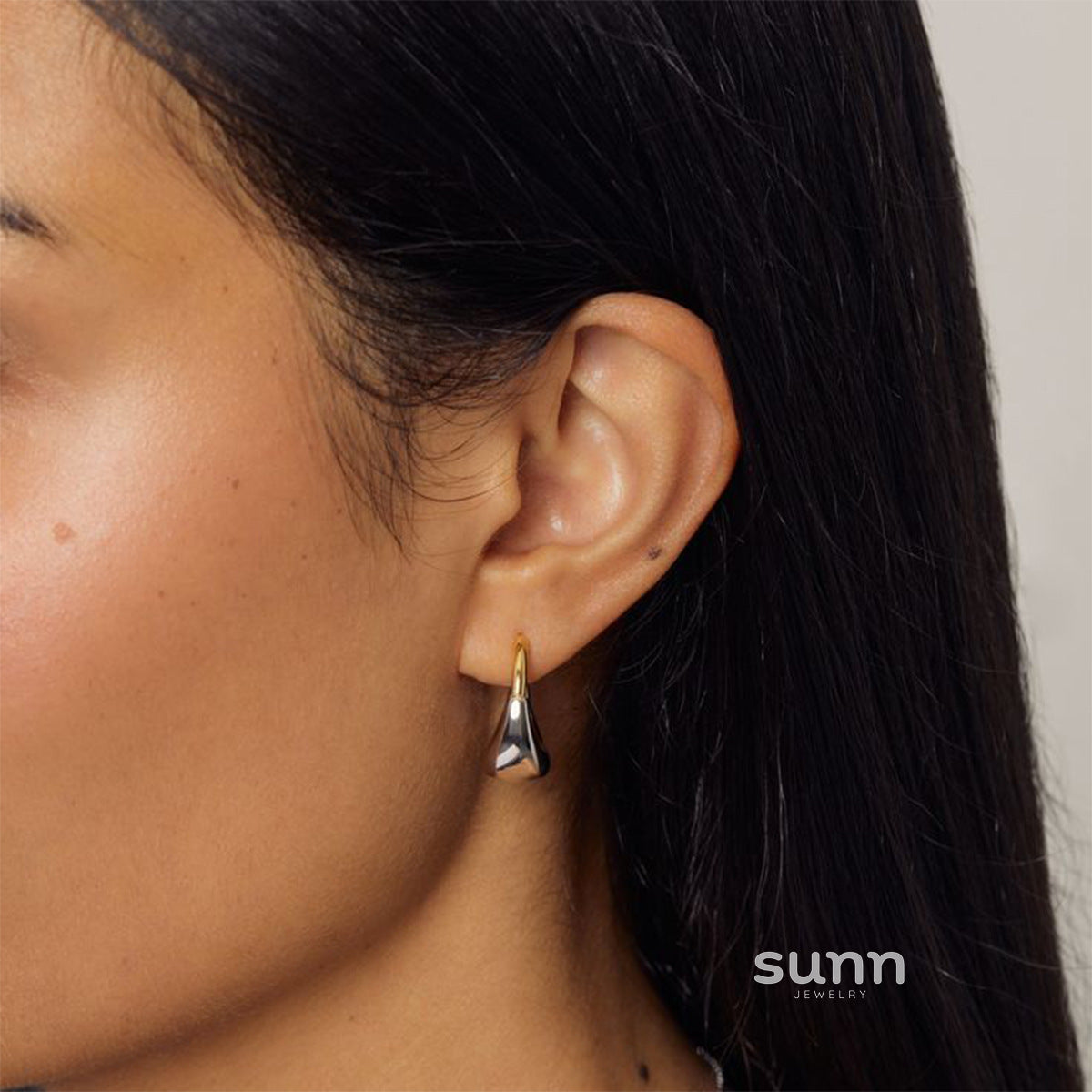 Danni Modern Geometric Hoops [D011D77T]
