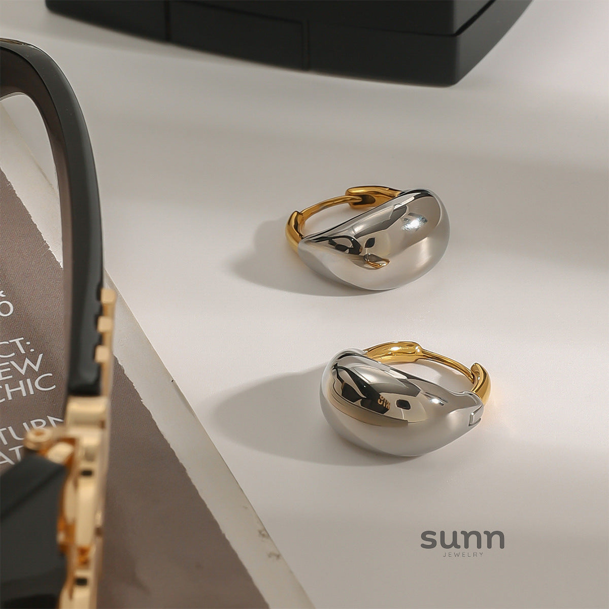Danni Modern Geometric Hoops [JE77QSWE]