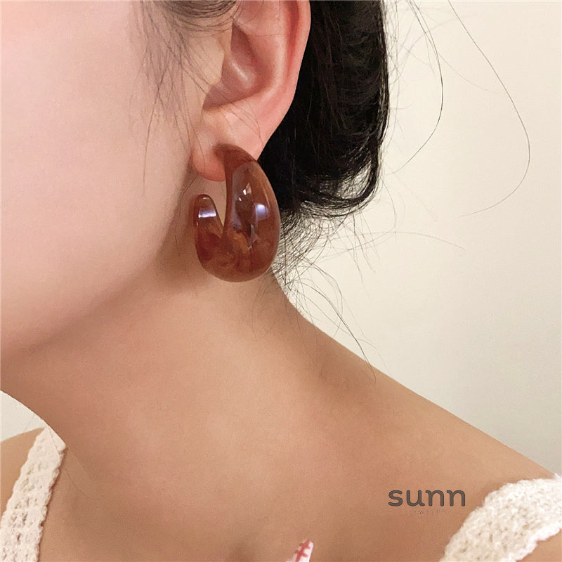 Danni Round Statement Earrings [IAUVZIXU]
