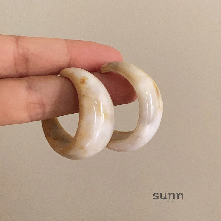 Danni Round Statement Earrings [2RTM4NNW]