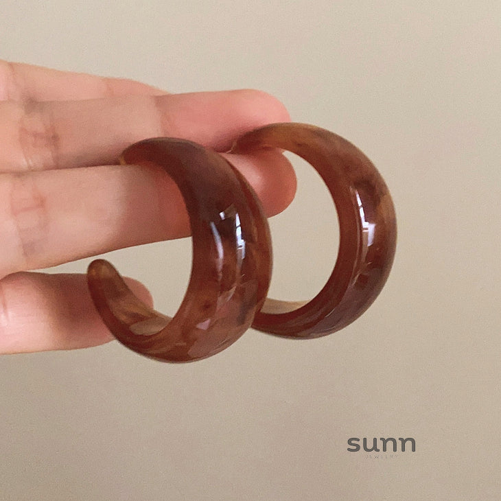 Danni Round Statement Earrings [C4IFRH0E]