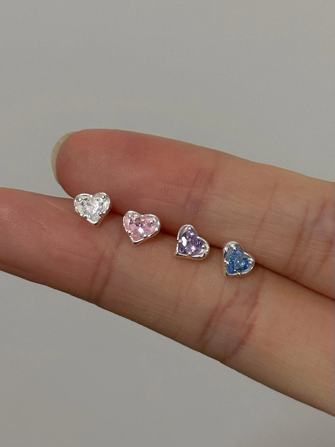 Daria Heart Stud Earrings
