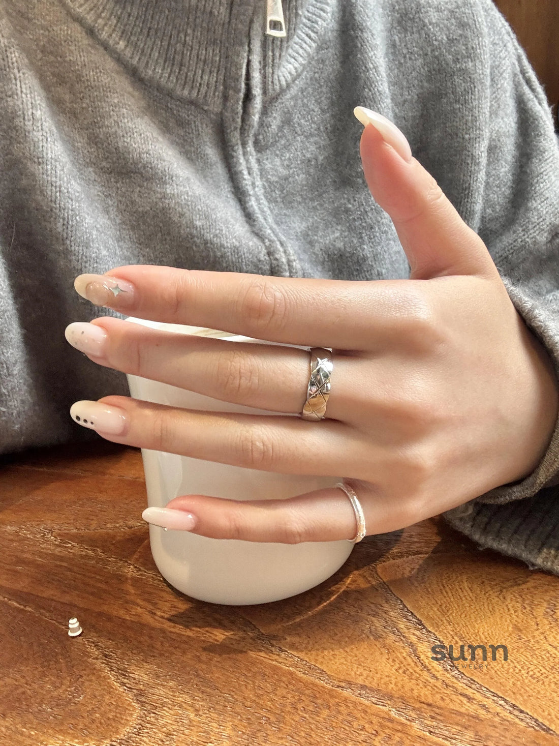 Dariah Quilted Band Ring