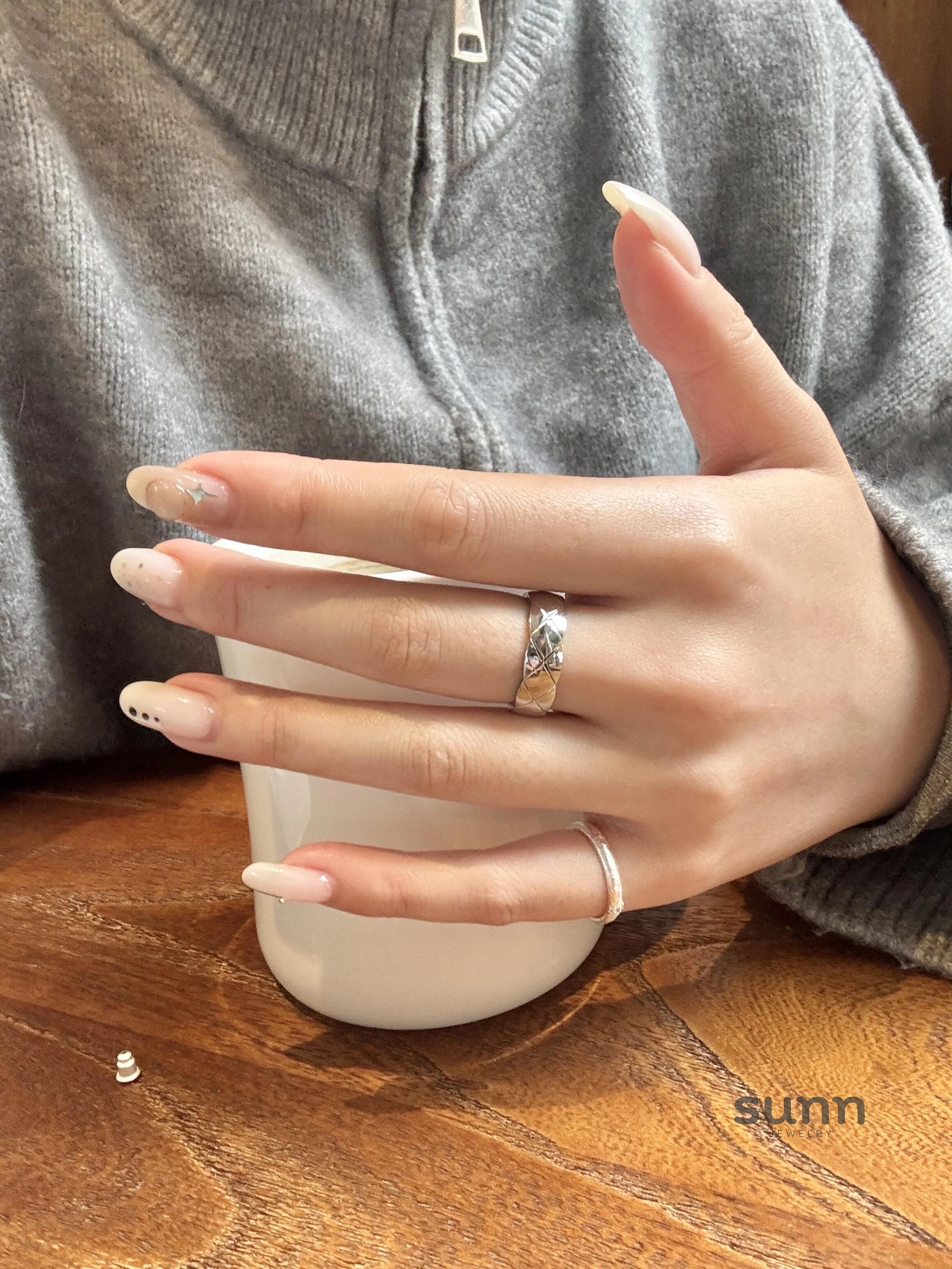 Dariah Quilted Band Ring