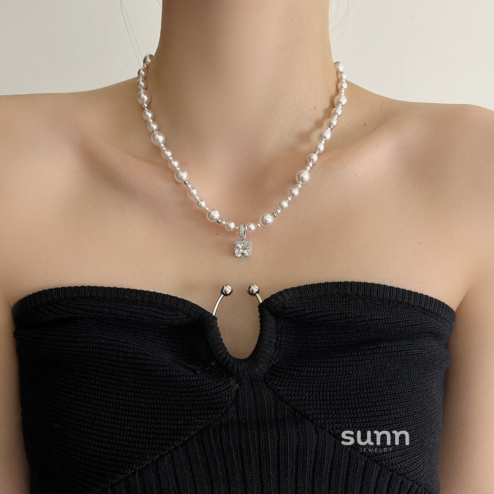 Dariana Sugar Cube Pearl Necklace [EHWSQQX0]