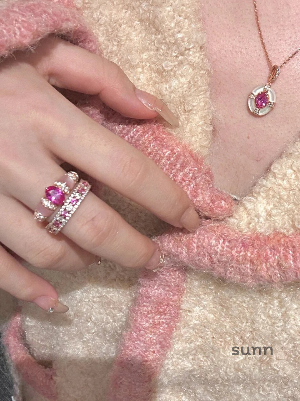Dariyah Star-Kissed Mother-of-Pearl Ring