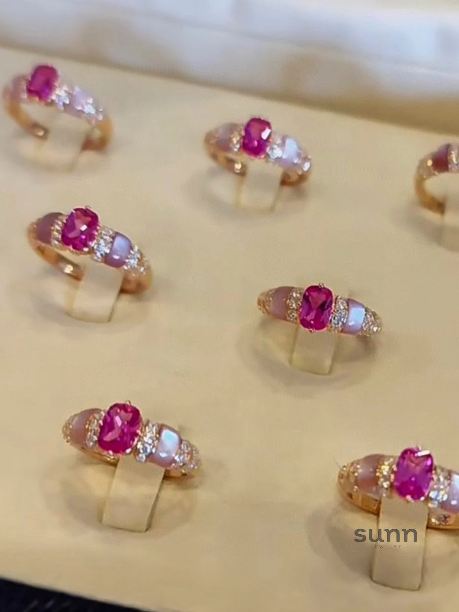 Dariyah Star-Kissed Mother-of-Pearl Ring