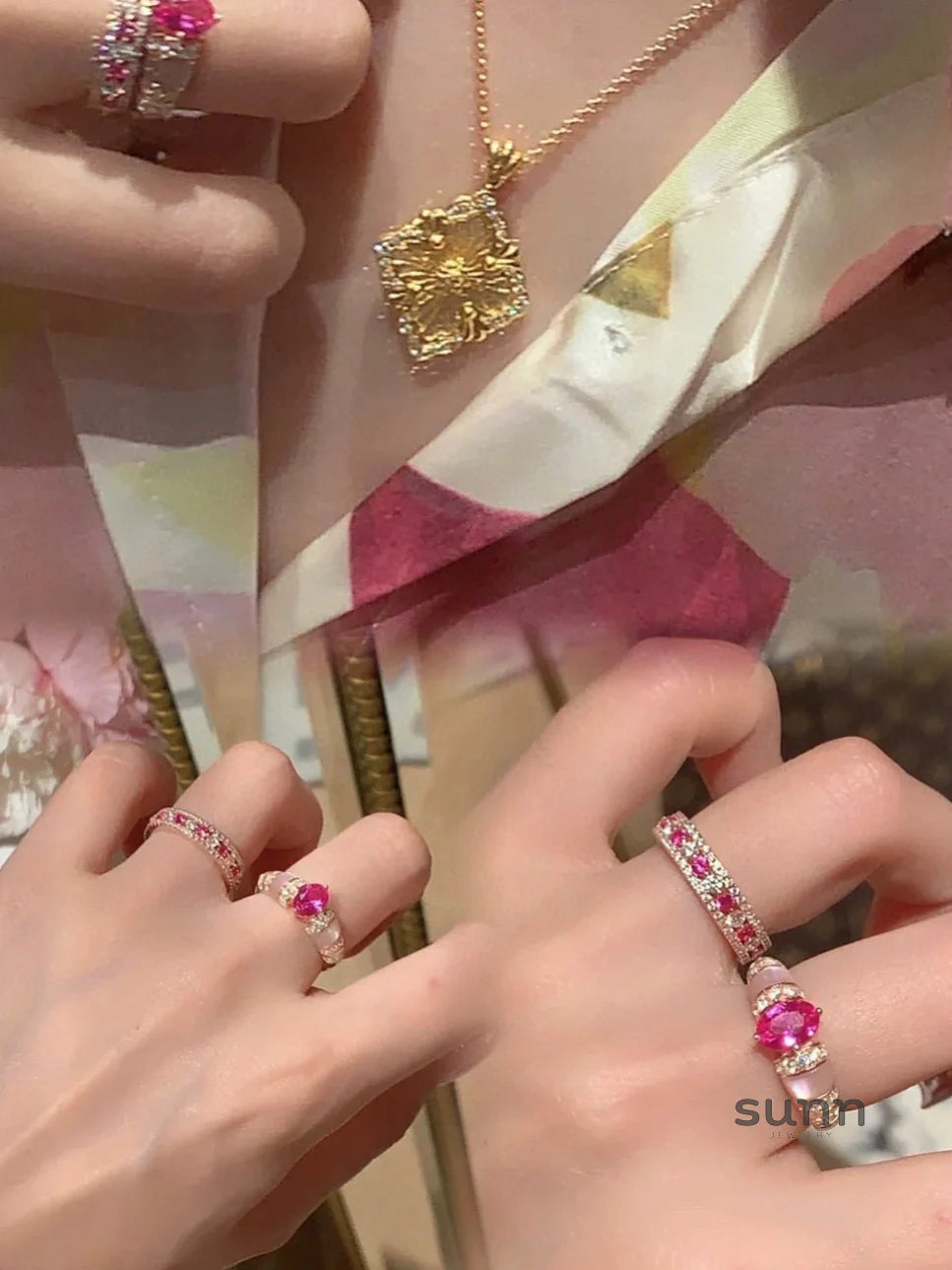 Dariyah Star-Kissed Mother-of-Pearl Ring