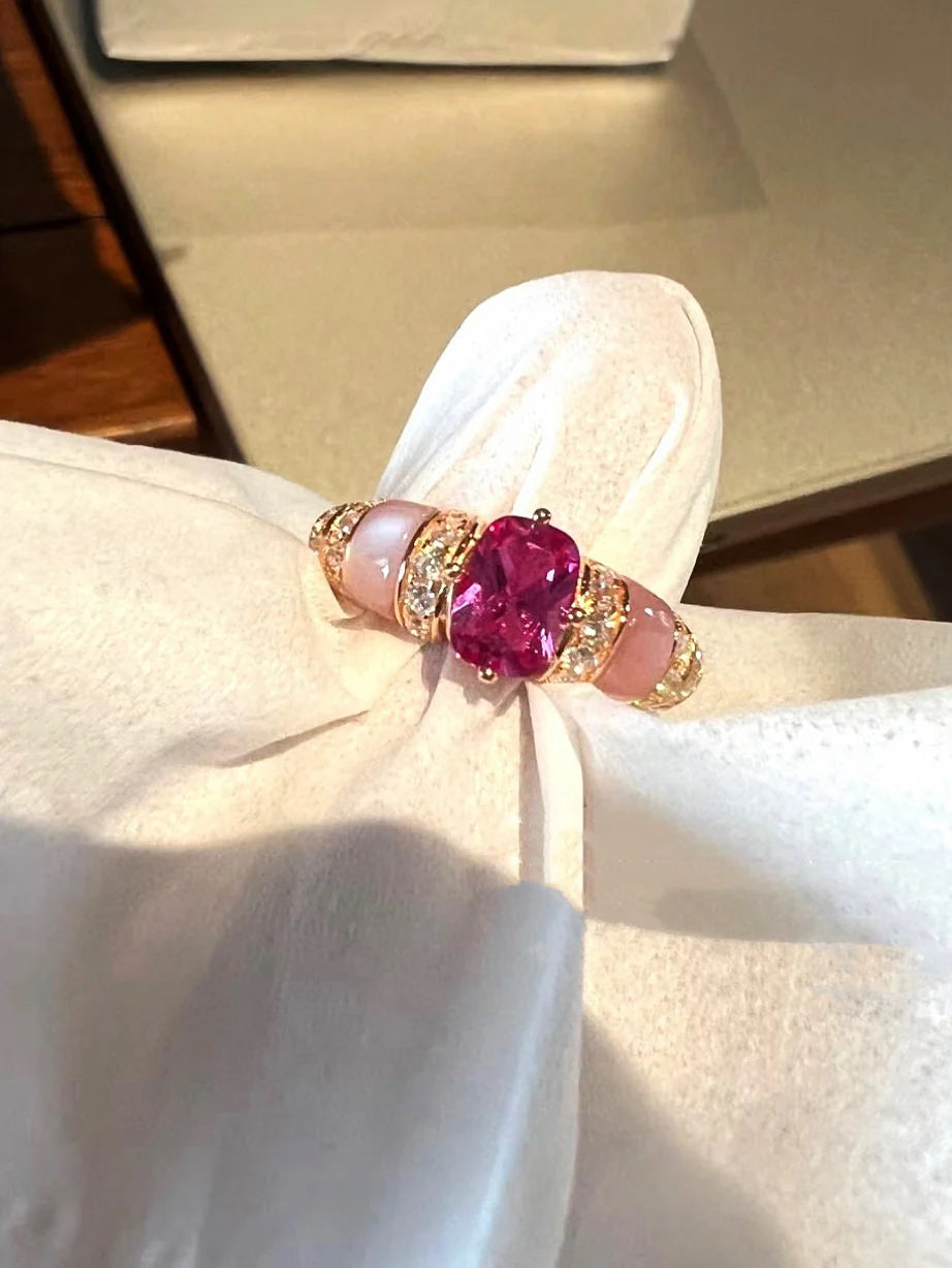 Dariyah Star-Kissed Mother-of-Pearl Ring