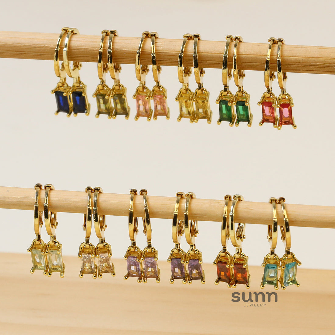 Davie Birthstone Stud Earrings [UZHPN60D]