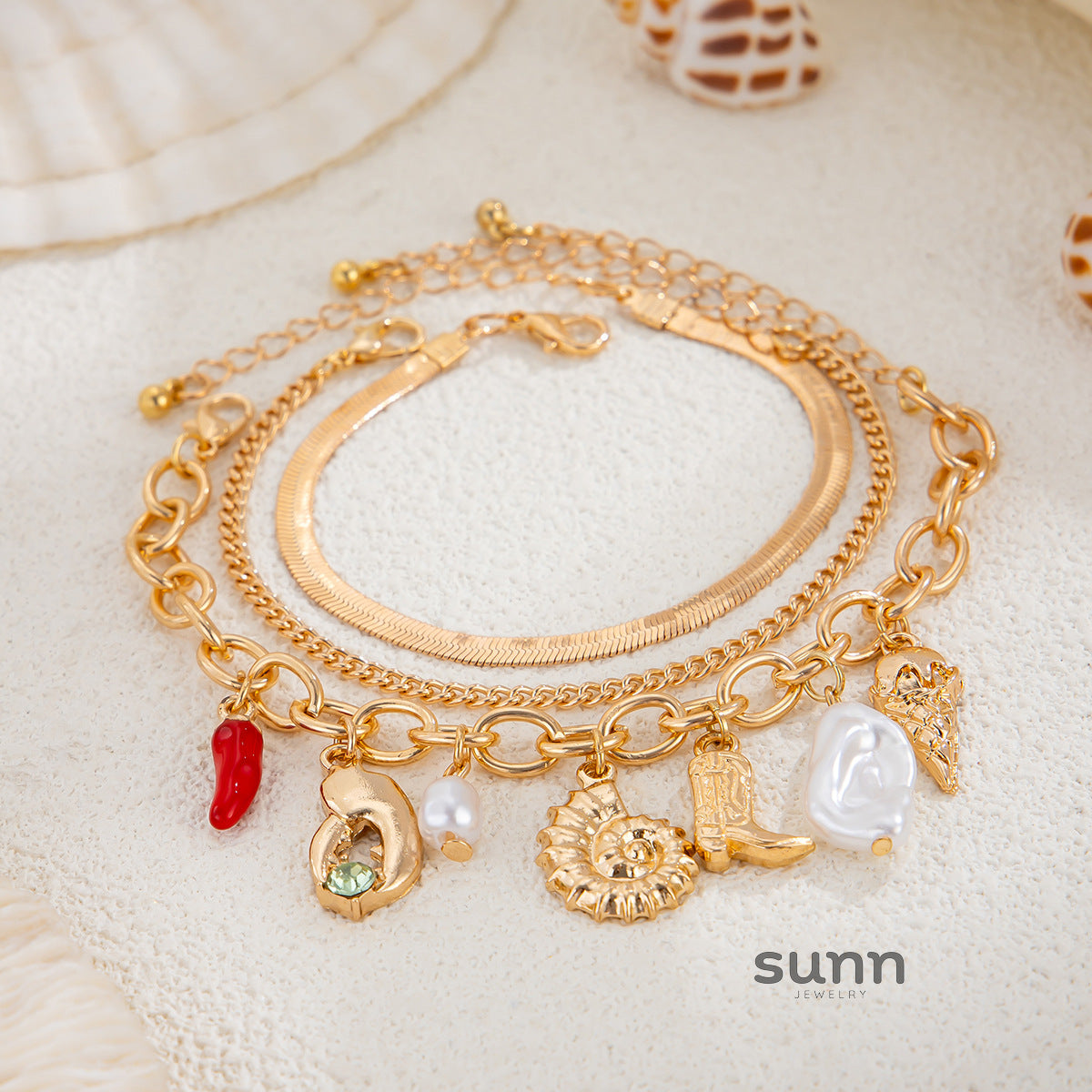 Dayna Conch Pearl Necklace [U903VPOQ]