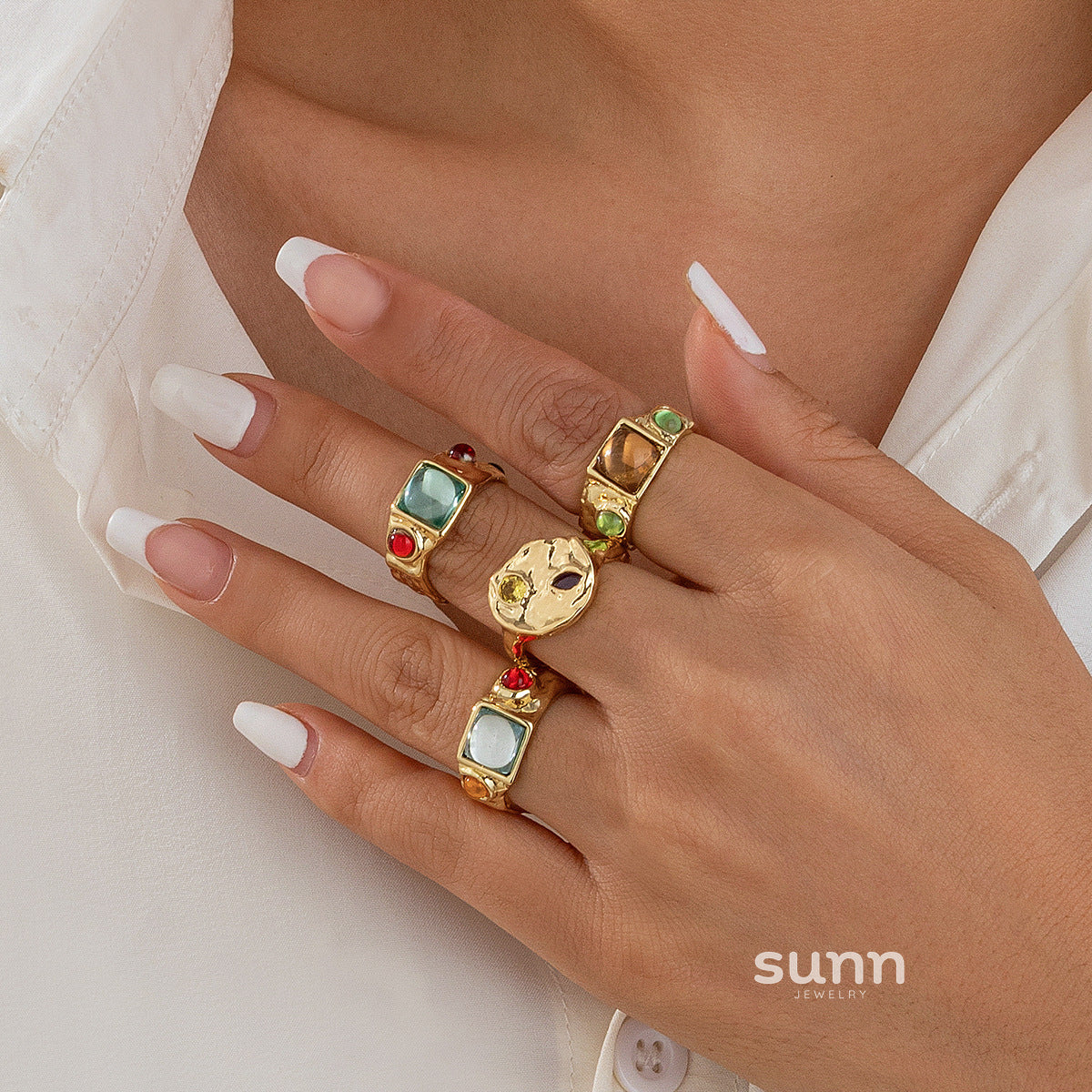Deasia Irregular Stack Ring [81I8TO2C]