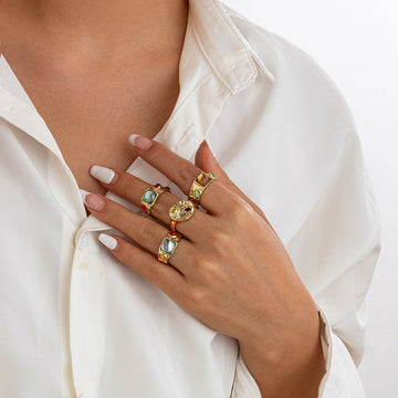 Deasia Irregular Stack Ring [4EOOAW4U]