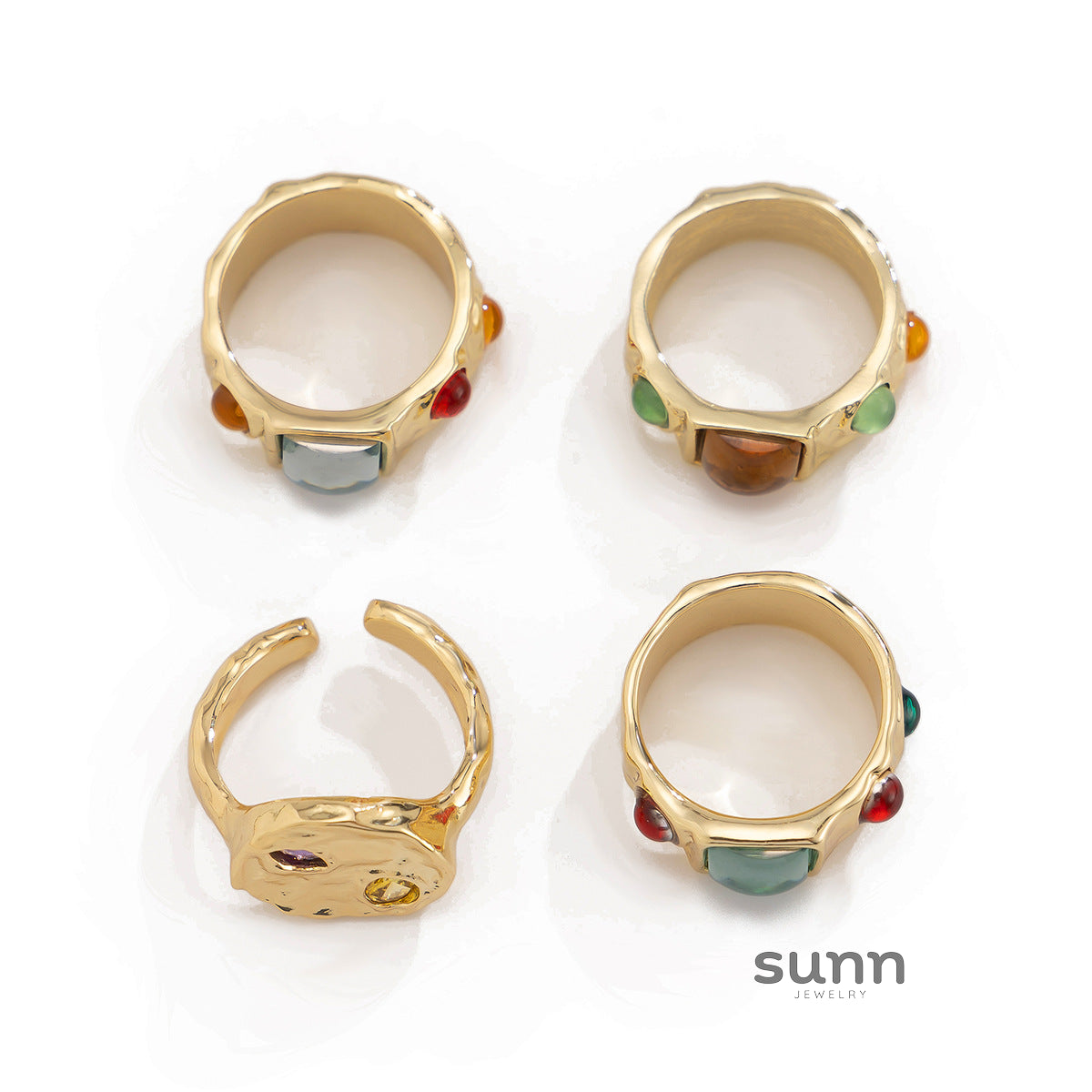 Deasia Irregular Stack Ring [NT30X552]