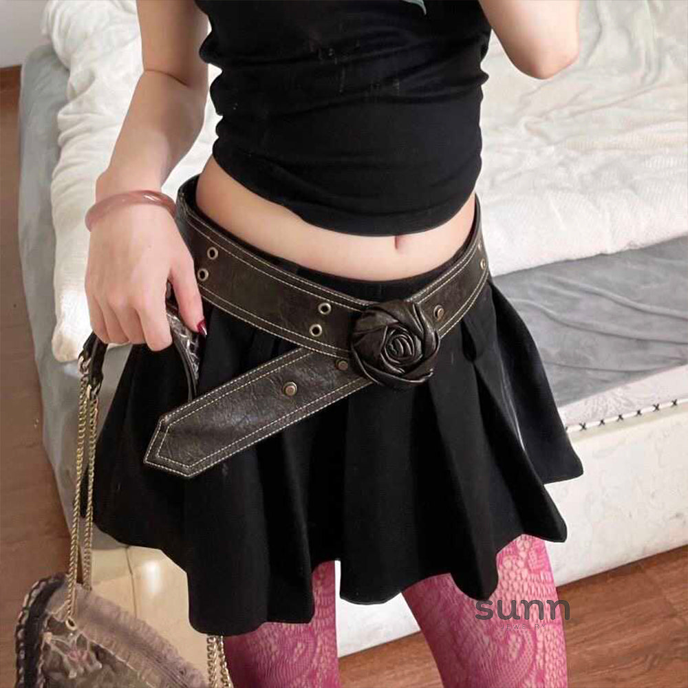 Defne Distressed Rose Belt [HRFHTDO8]