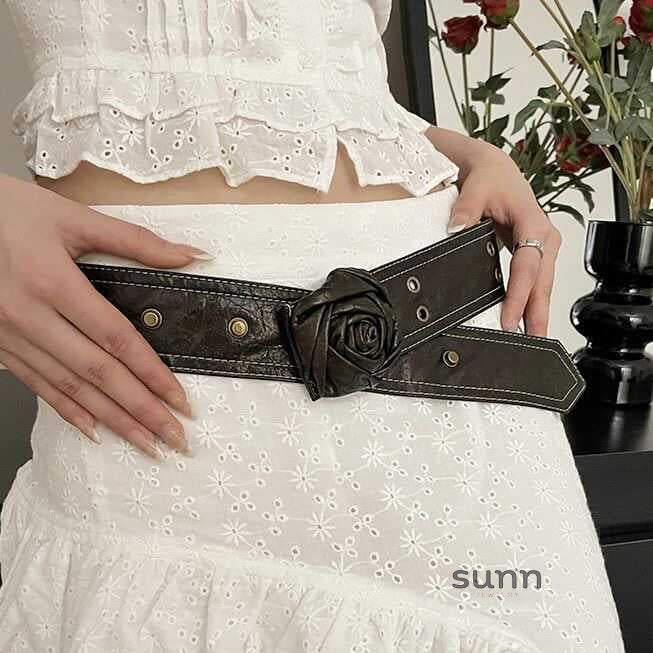 Defne Distressed Rose Belt [DQTNX63Y]