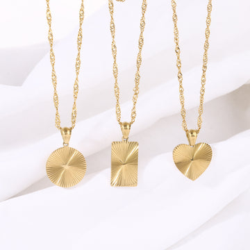 Defne Geometric Pendant Necklace [44WU2MFT]