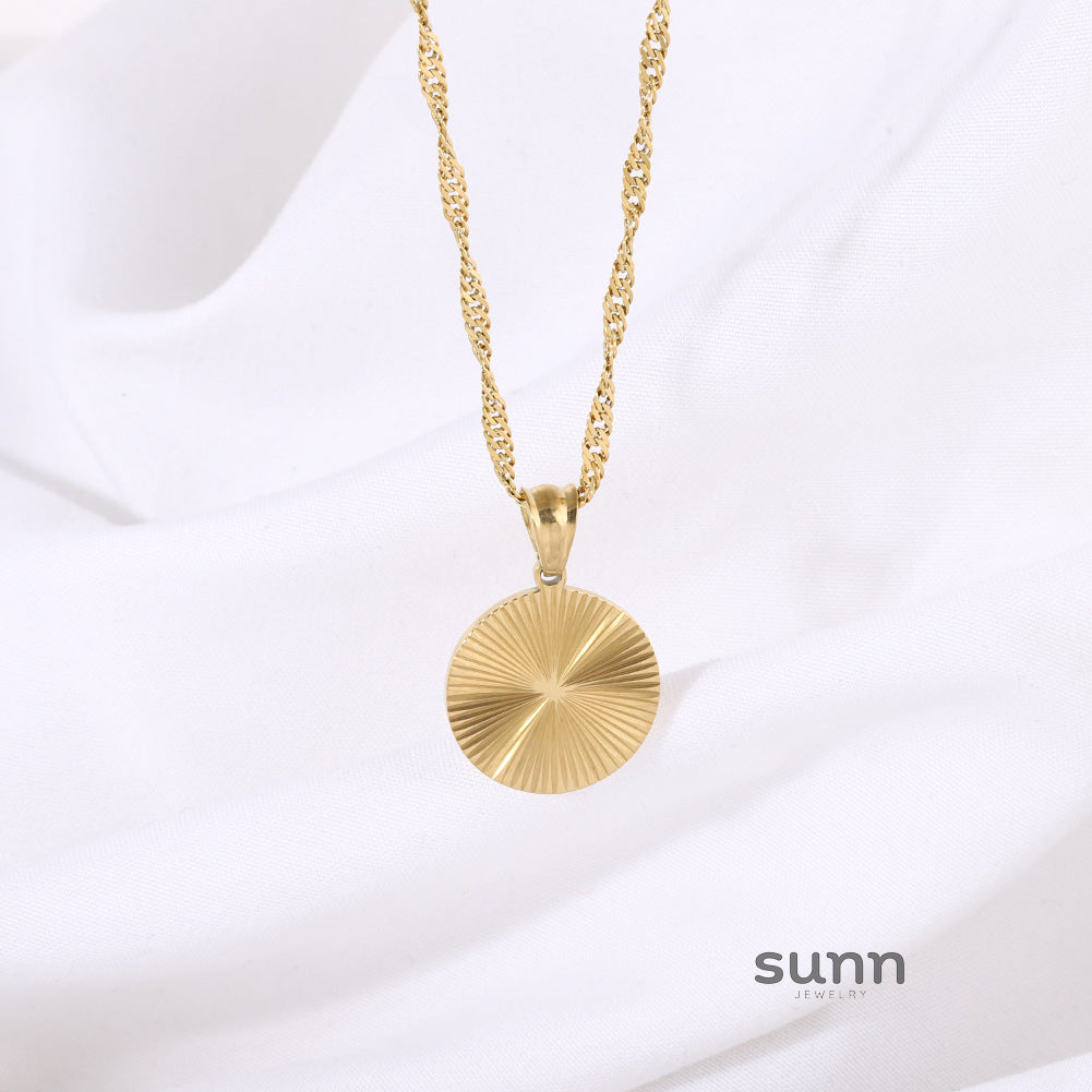 Defne Geometric Pendant Necklace [9XDVS1W5]