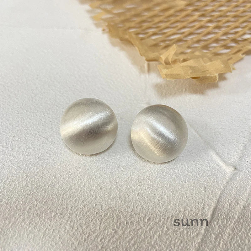 Delaney Matte Sphere Studs