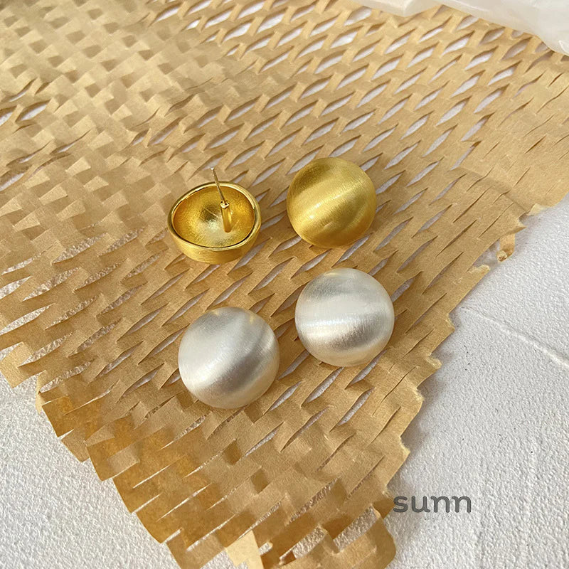 Delaney Matte Sphere Studs