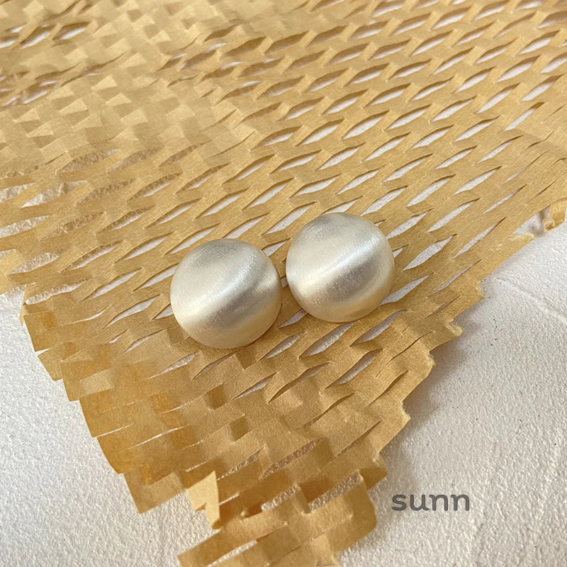 Delaney Matte Sphere Studs
