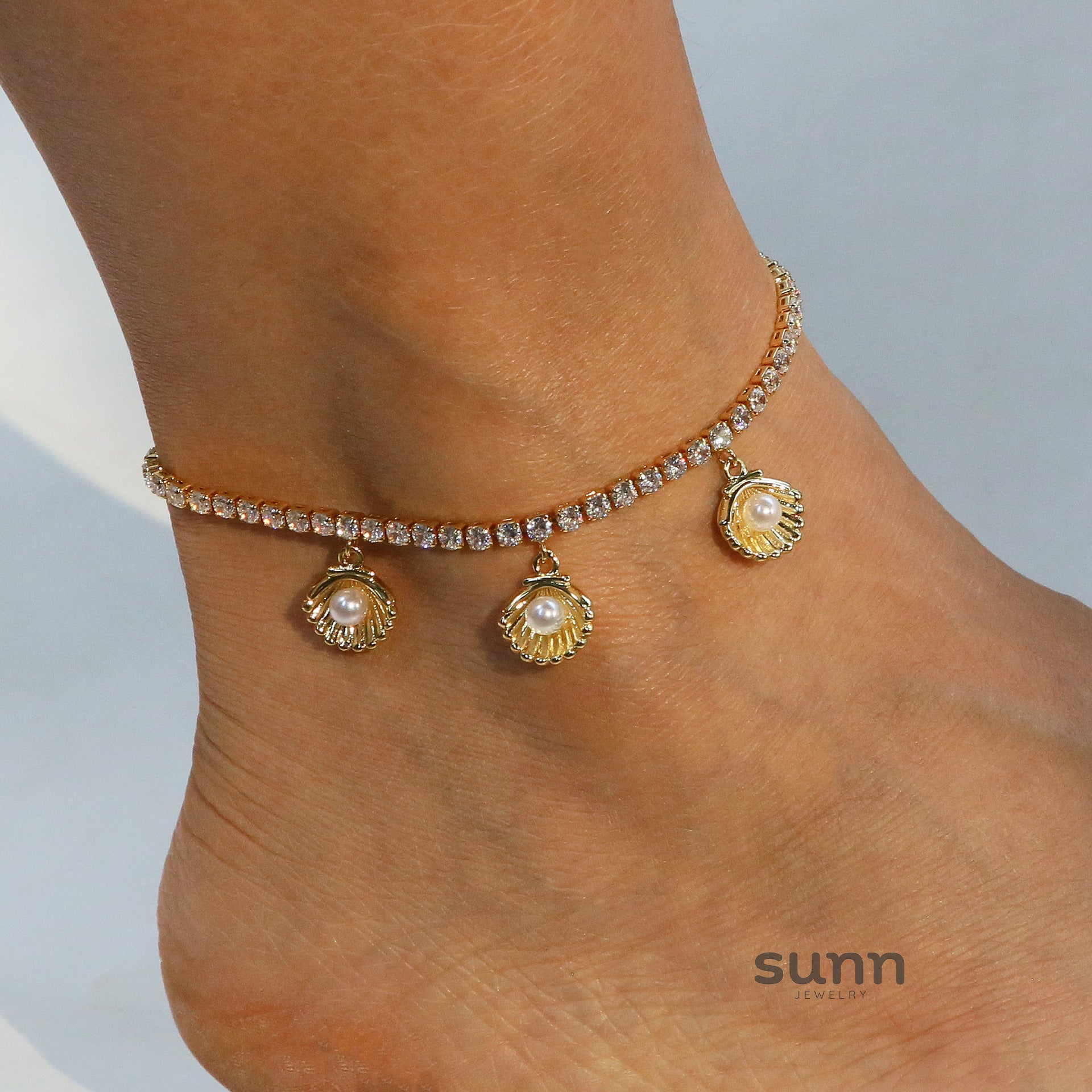 Delani Beach Charm Anklets [LP87V6SK]