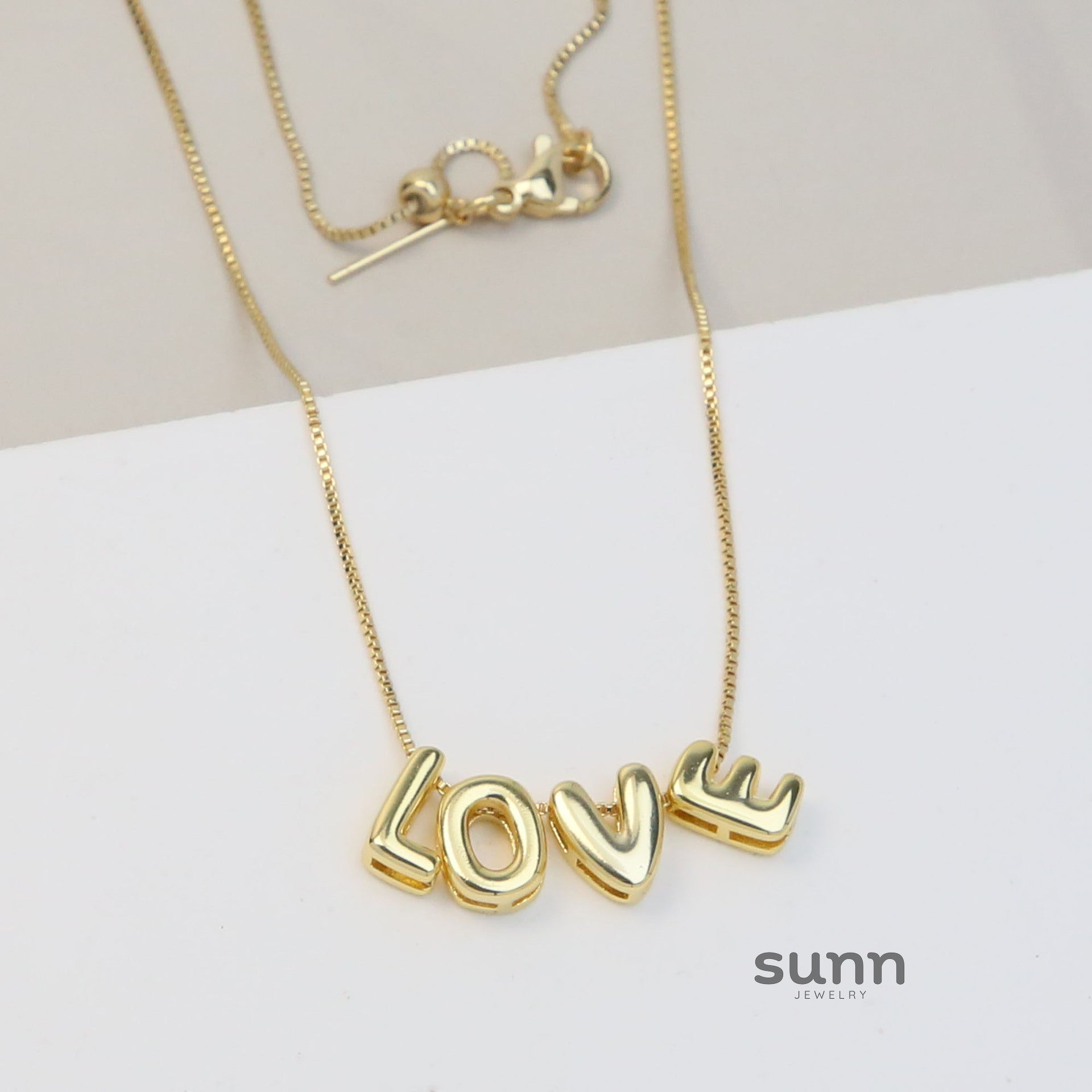 Deliah Brass Bubble Charm Necklace [DE2JV619]