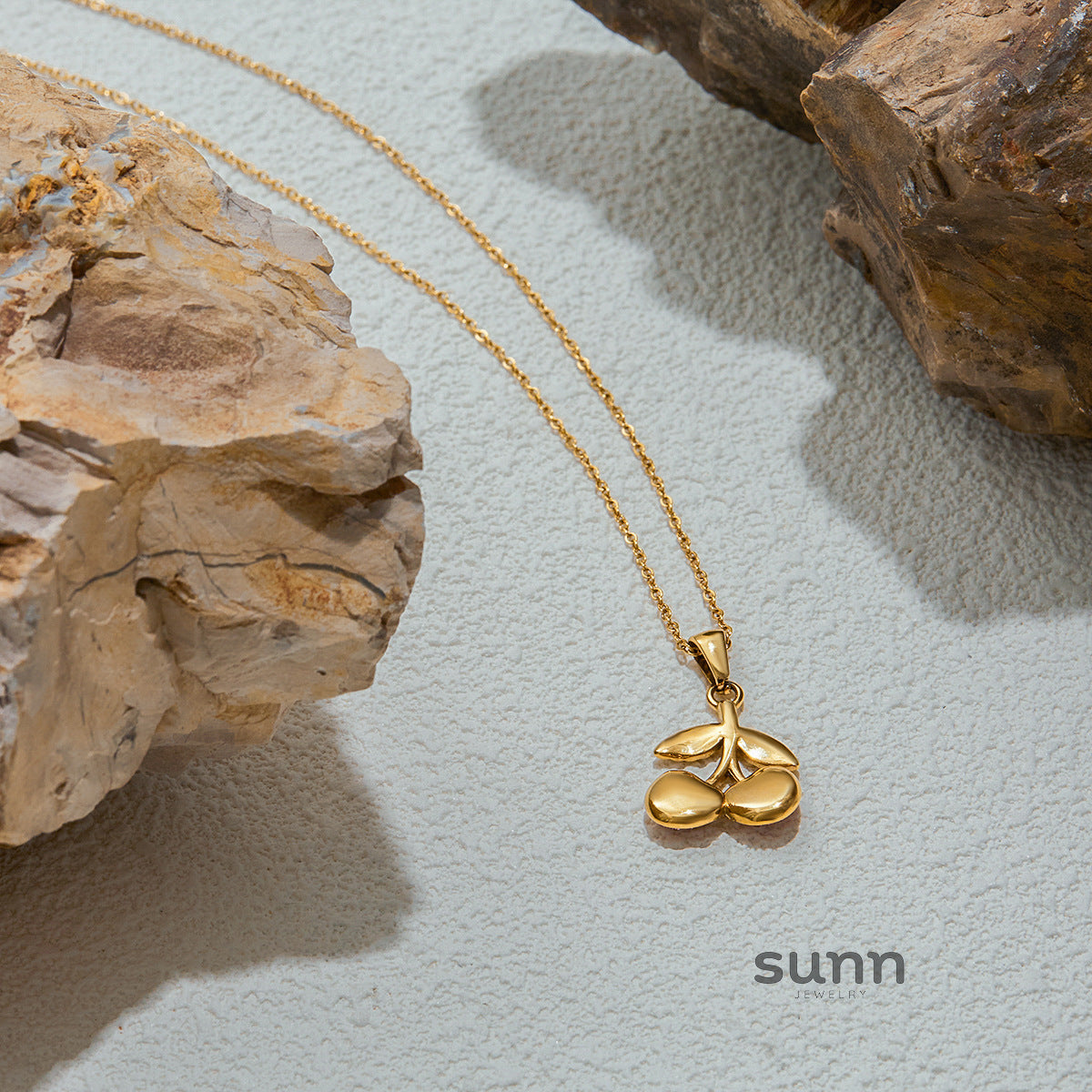 Delila Cherry Zircon Necklace [HMSEM6SX]