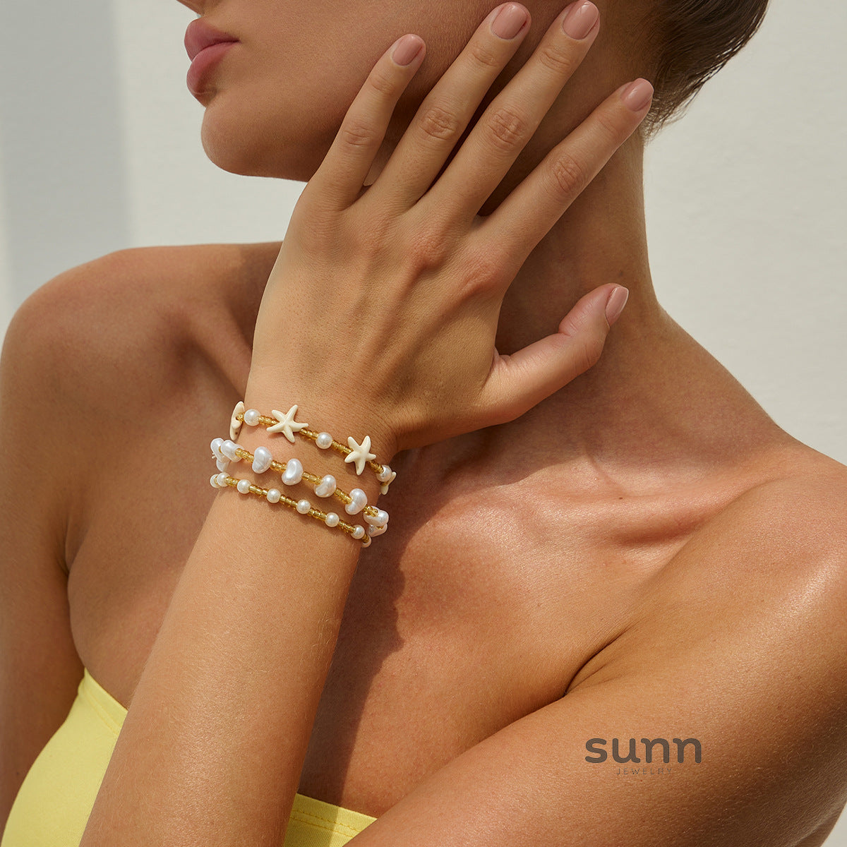 Delila Stacked Rice Bead Bracelet [0OZAPOU1]