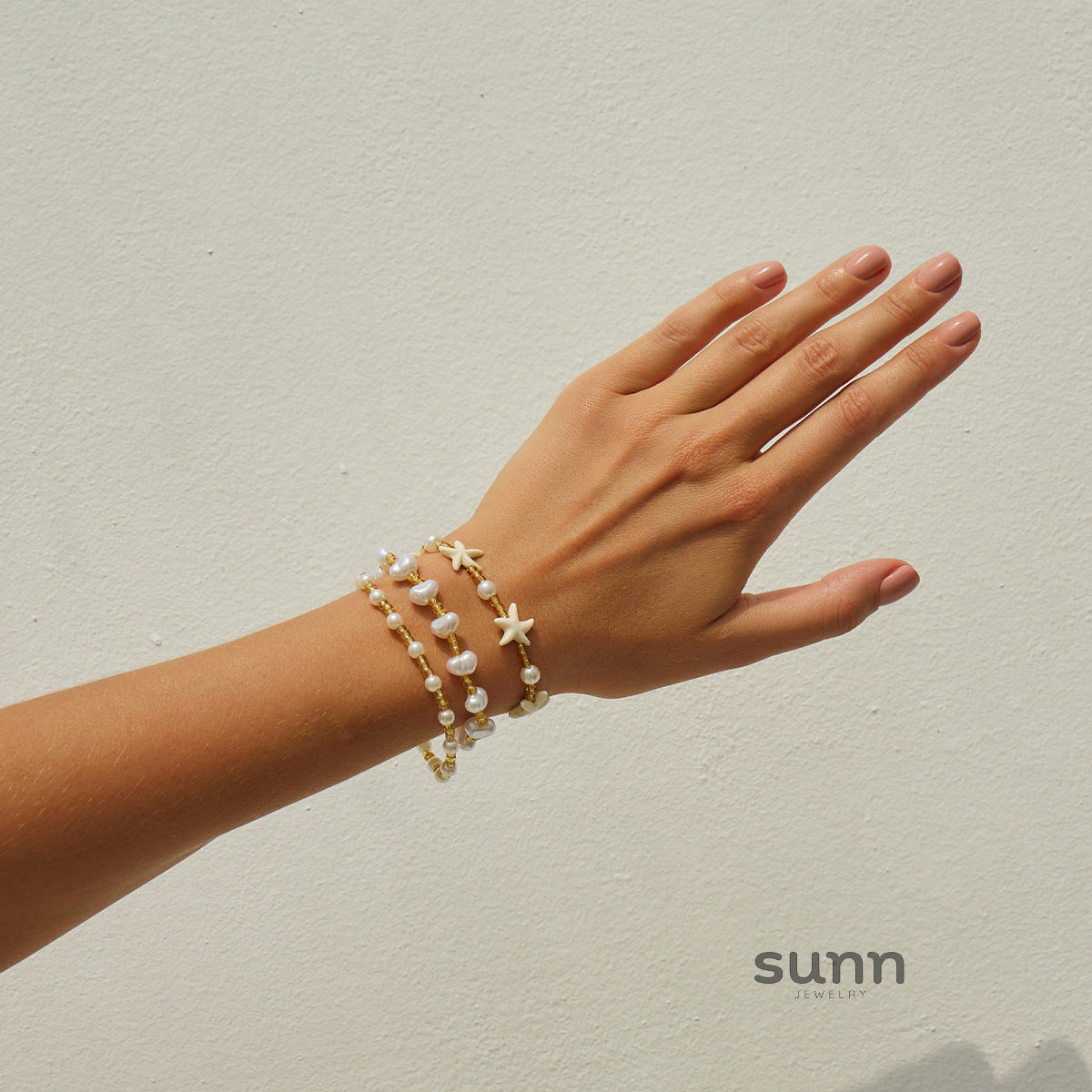 Delila Stacked Rice Bead Bracelet [EKIYQSUP]