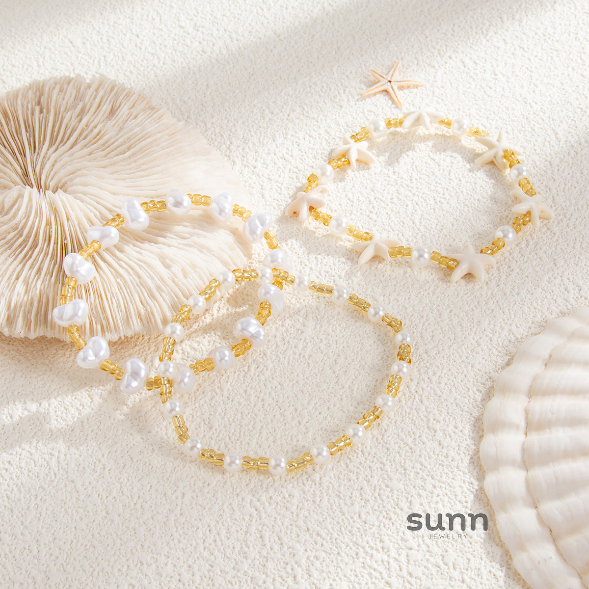 Delila Stacked Rice Bead Bracelet [N00KYMNJ]