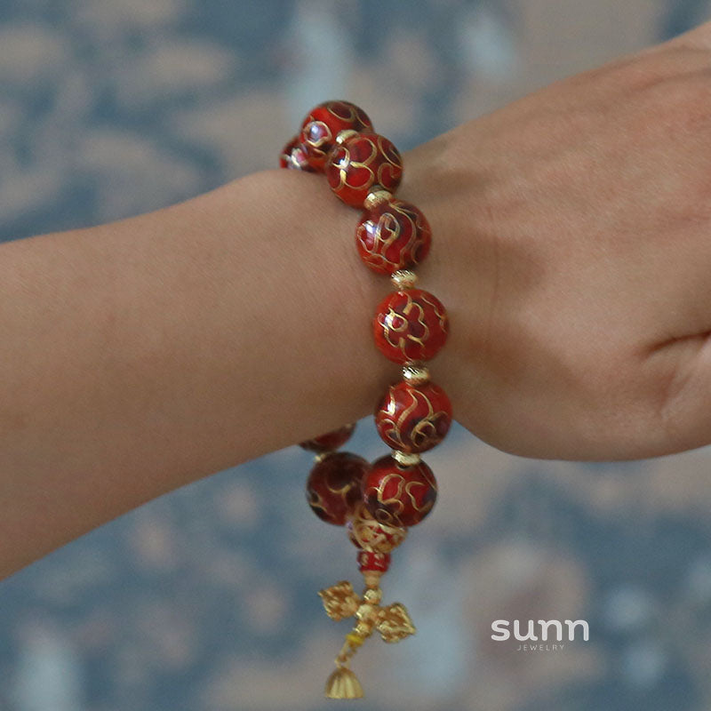 Delina Enamel Beaded Bracelet [5AB5A0TG]