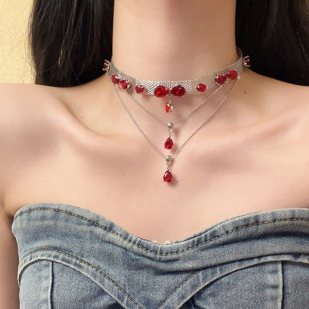 Delylah Layered Zircon Choker [YVMWGDE4]