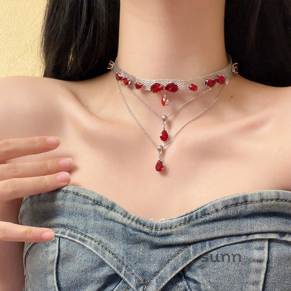Delylah Layered Zircon Choker [LJ8QOB8S]