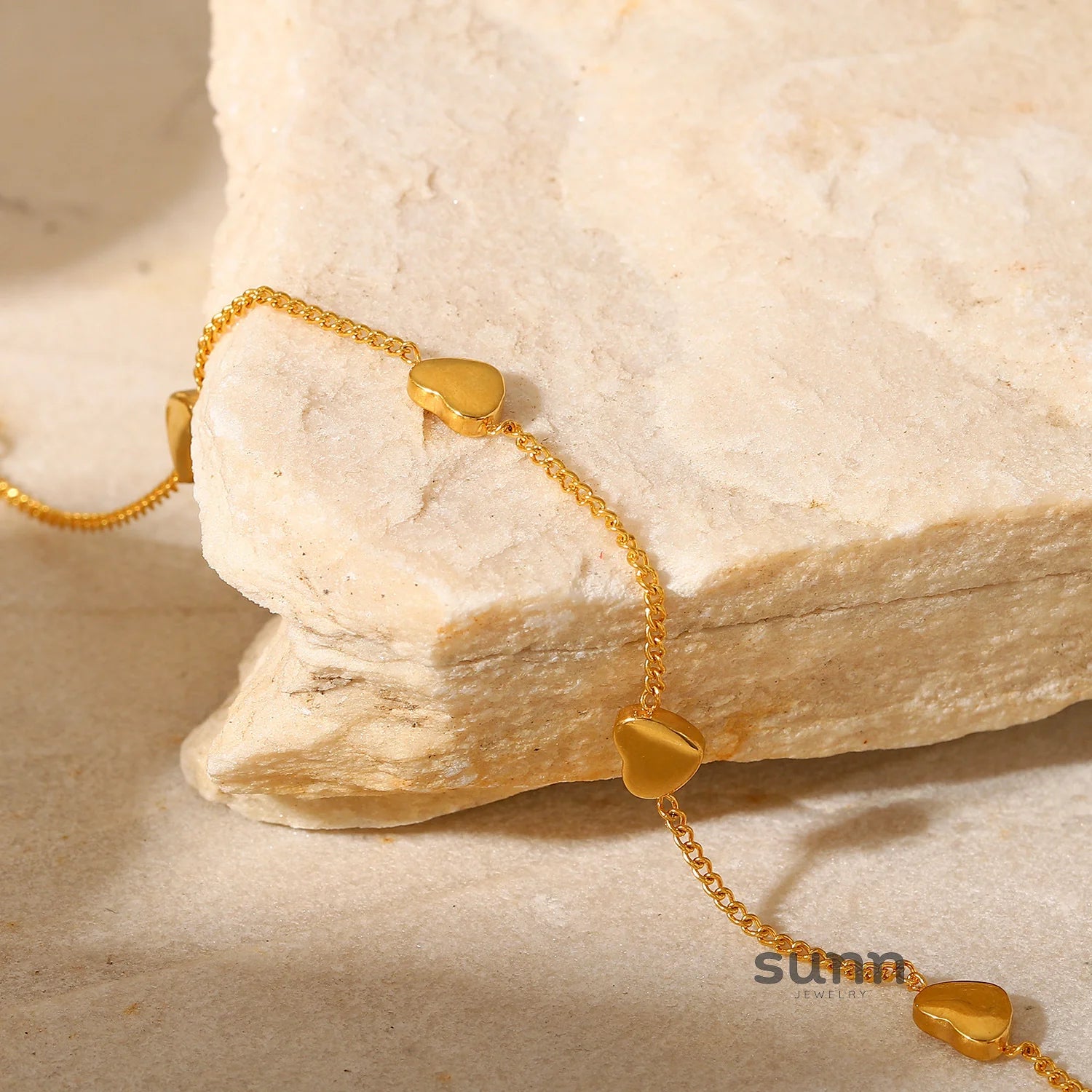 Demiyah Four Heart Charm Bracelet