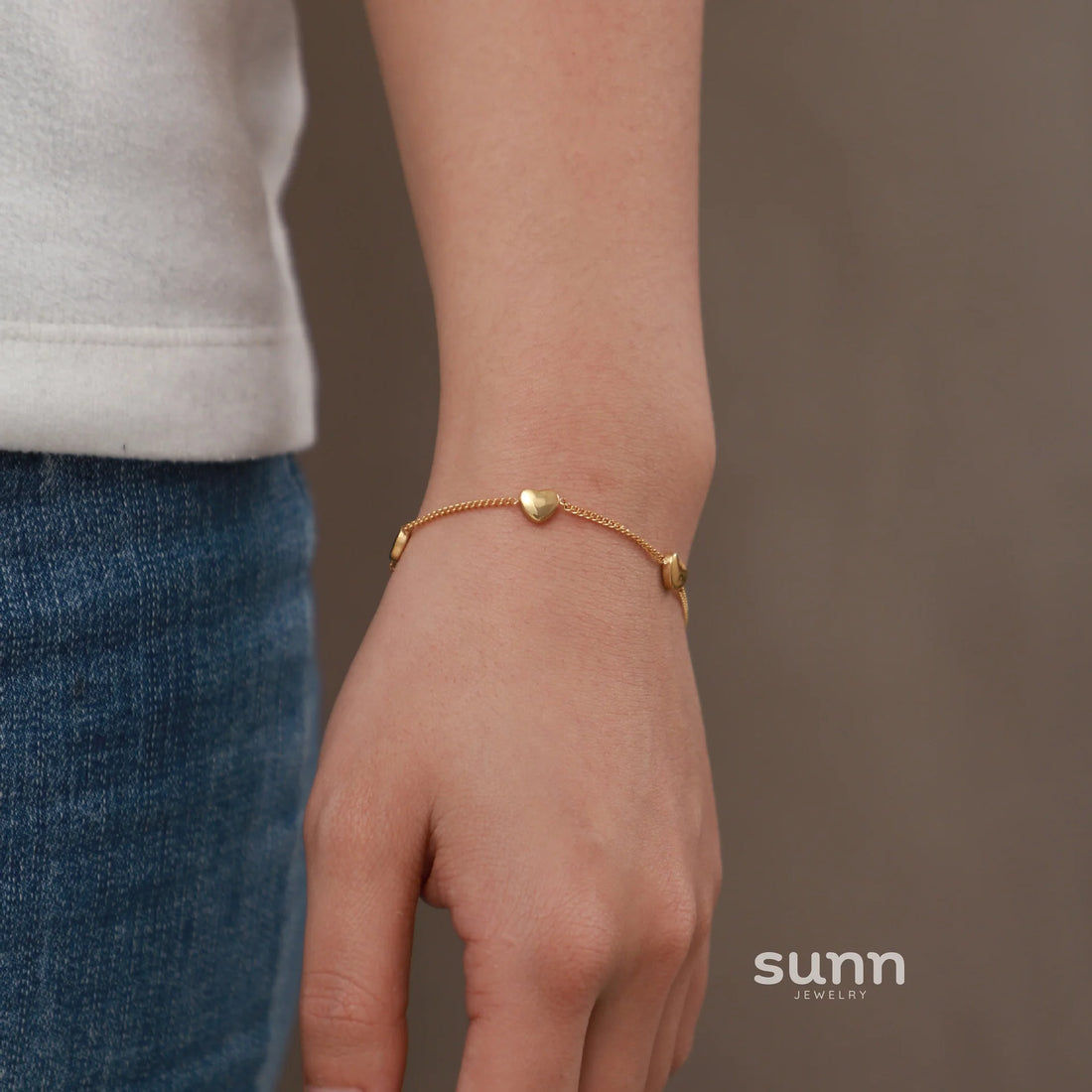 Demiyah Four Heart Charm Bracelet