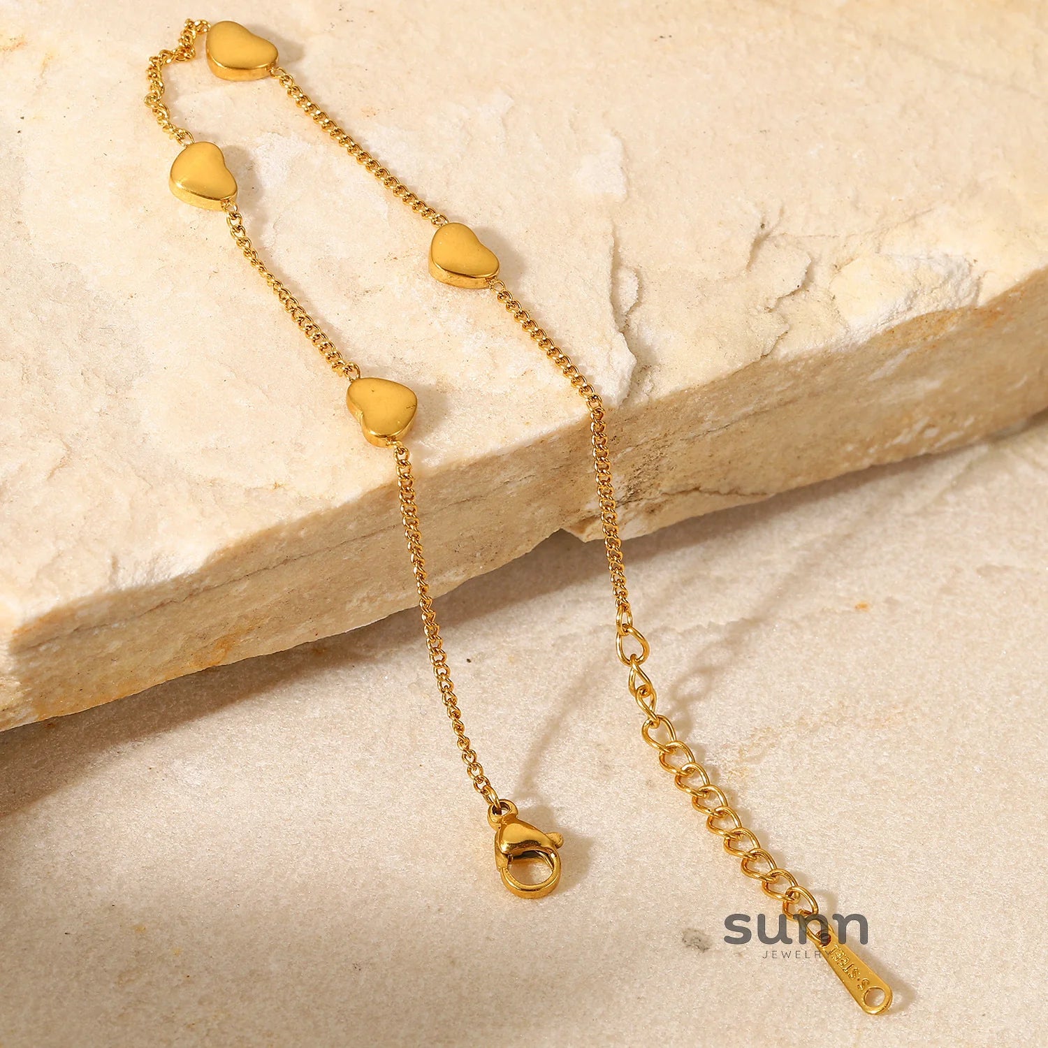 Demiyah Four Heart Charm Bracelet