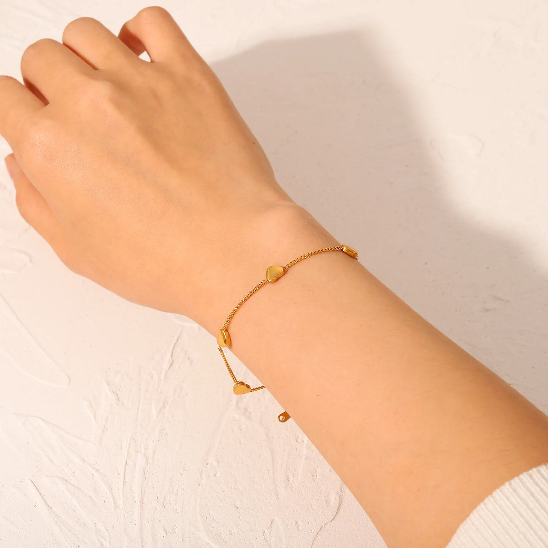 Demiyah Four Heart Charm Bracelet