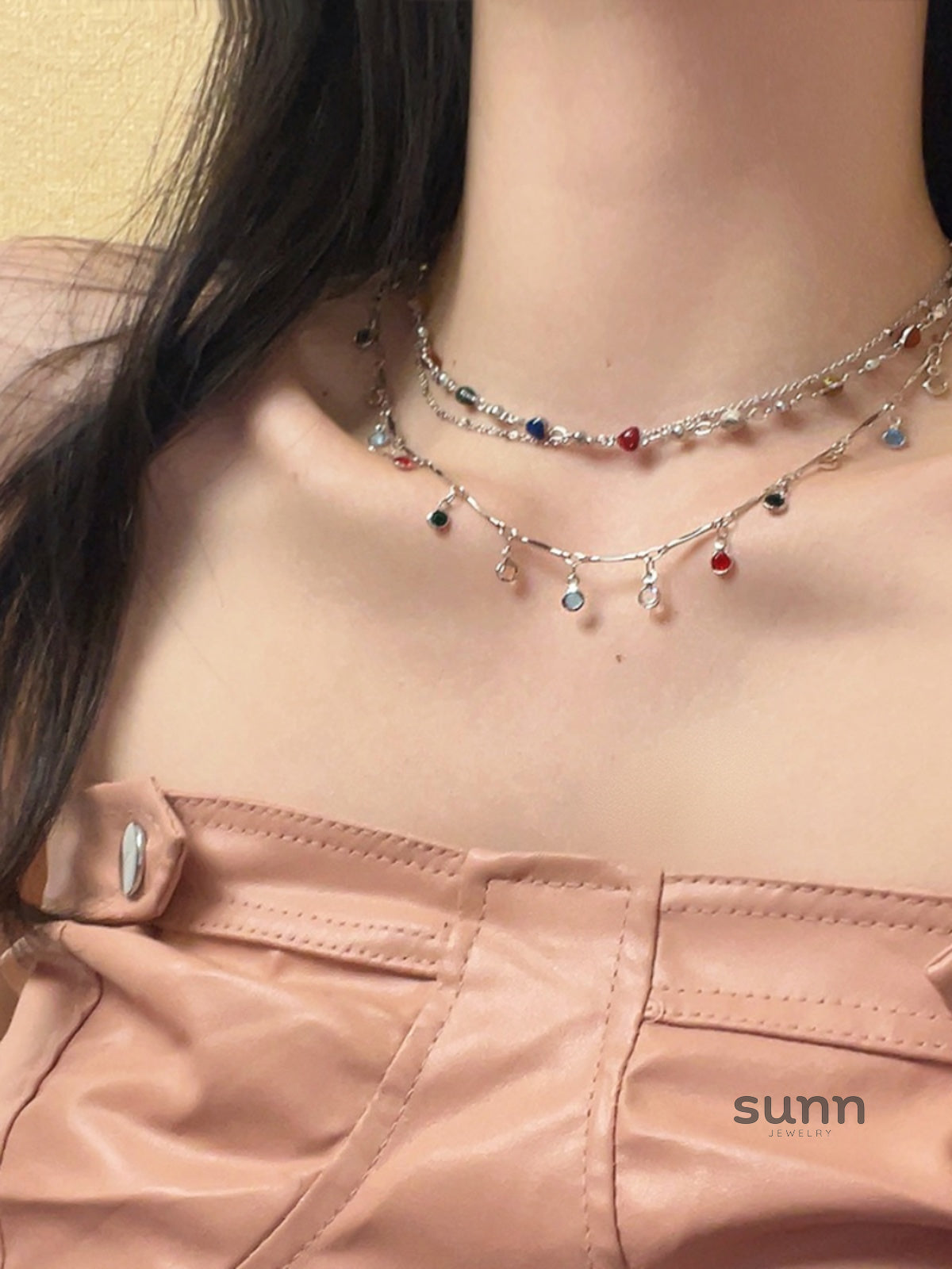 Denali Beaded Layered Tassel Necklace [4D7P0UTM]