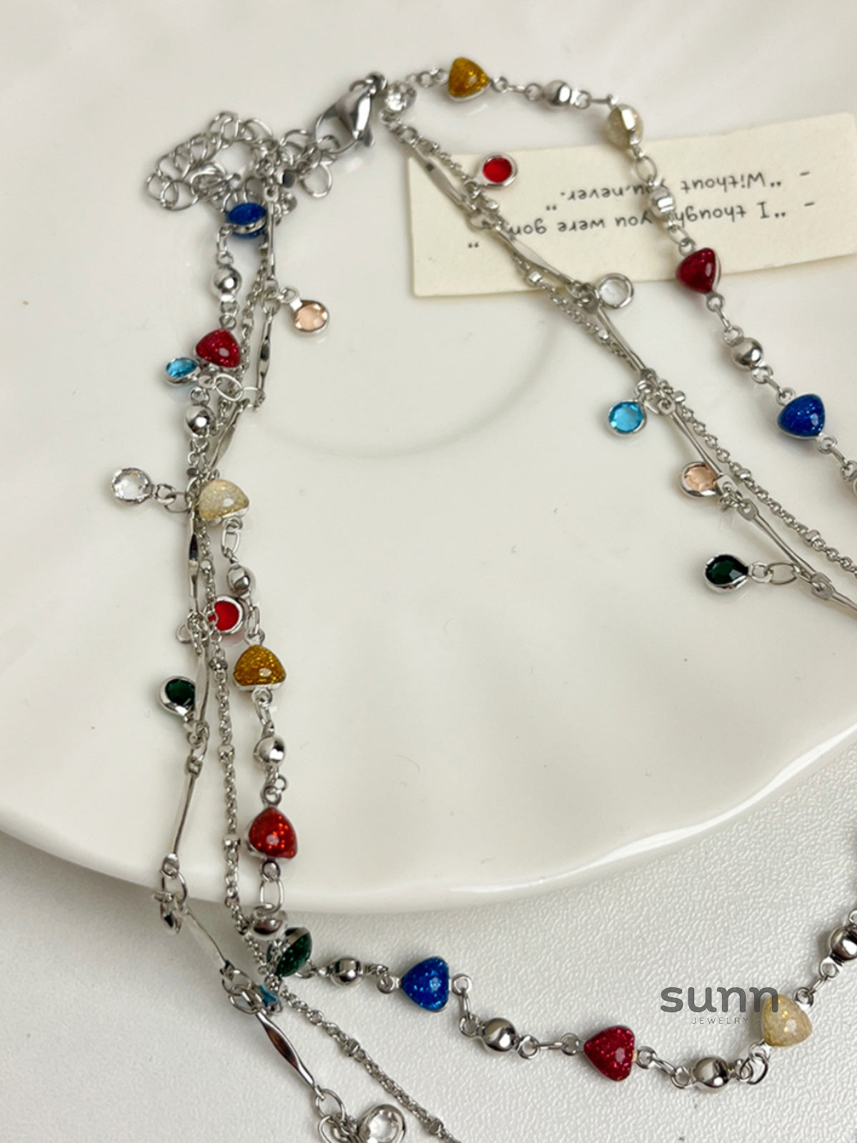 Denali Beaded Layered Tassel Necklace [Y8LNHH8Z]