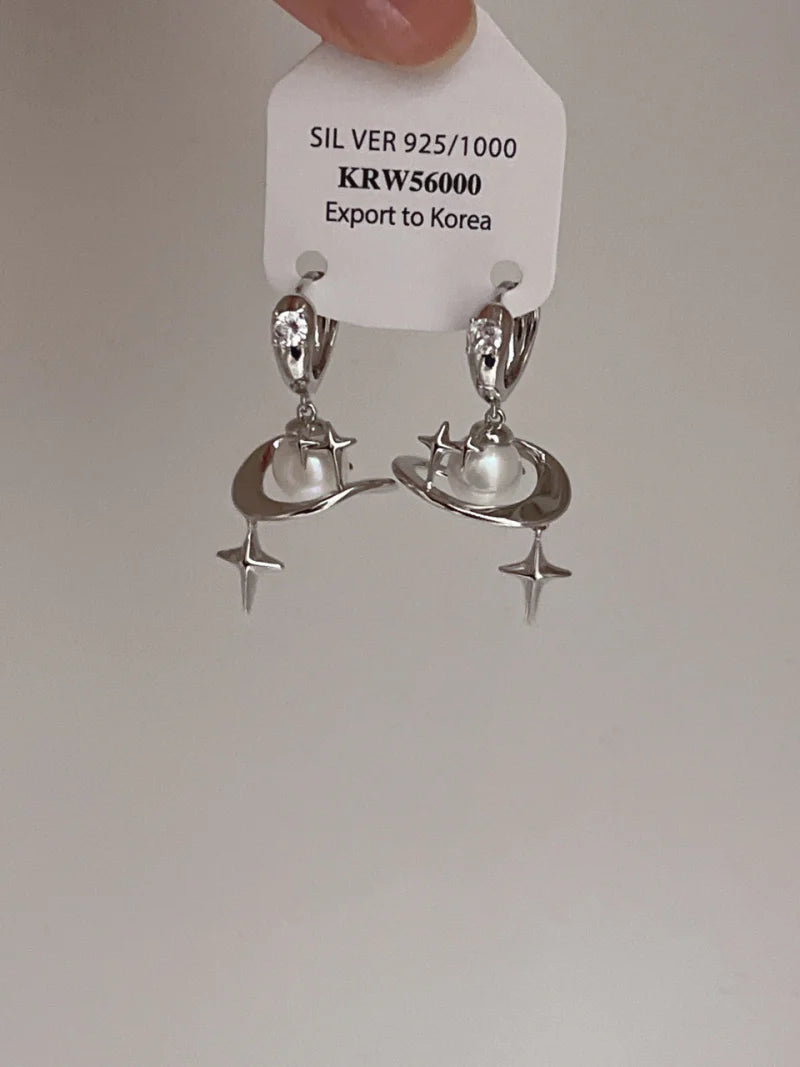 Denali Celestial Pearl Dangle Earrings